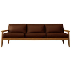 Case Stanley Large Leather Sofa Brown